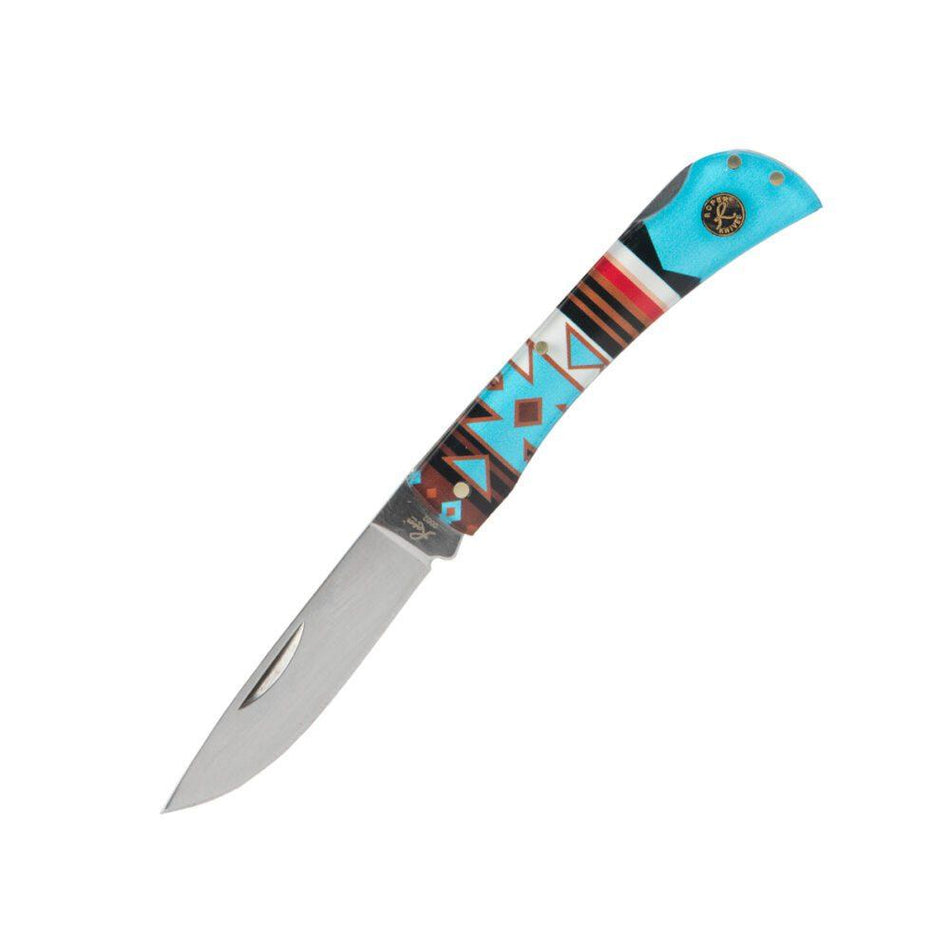 ABKT Sunset Series II Roper Tumbleweed Folding Pocket Knife 3" Drop Point