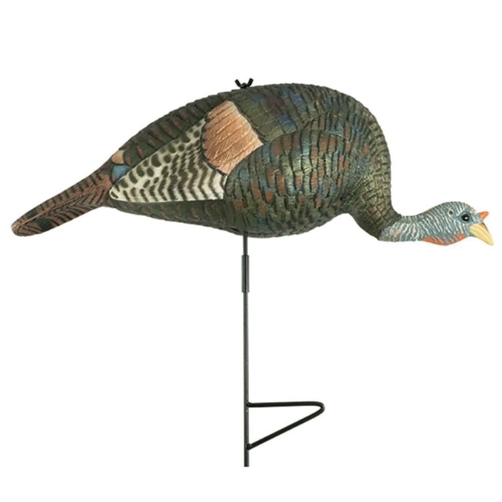 The Grind Turkey Bugging Hen Decoy with 2-Piece Motion Stake