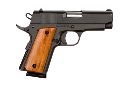 Rock Island 51416MA GI Standard CS *MA Compliant 45 ACP Caliber with 3.50" Barrel, 7+1 Capacity, Overall Black Parkerized Finish Steel, Beavertail Frame, Serrated Slide & Wood Grip