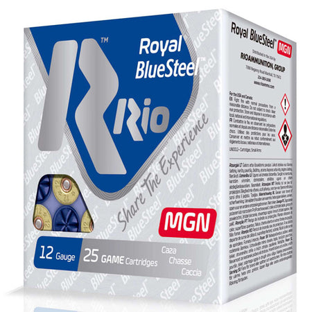 Rio Ammunition 12 Gauge Shotgun Ammo Royal BlueSteel Magnum 3 in 1-1/8 oz #2