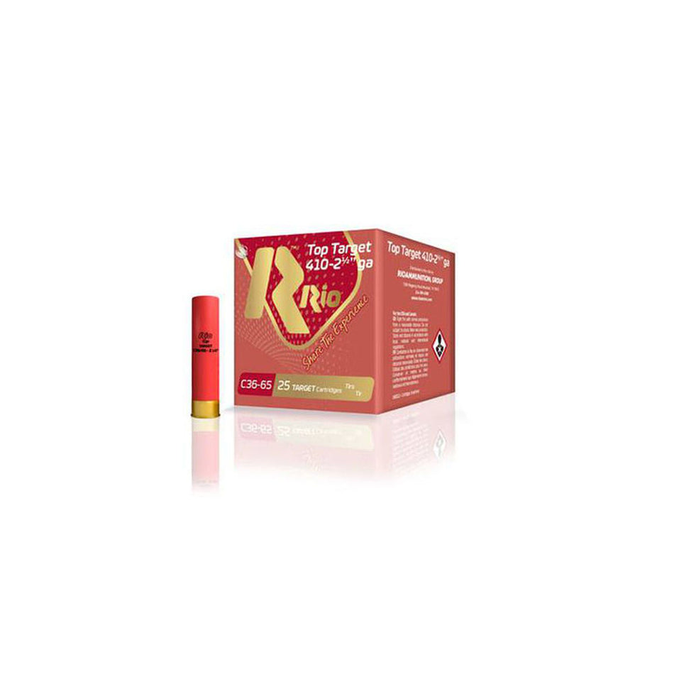 Rio Ammunition .410 Bore Shotgun Ammo Top Target 2.5 in 1/2 oz #6