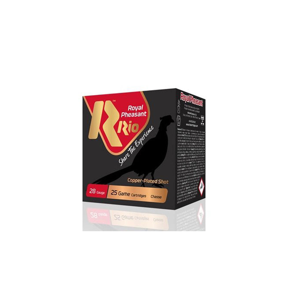 Rio Ammunition 28 Gauge Shotgun Ammo Royal Pheasant Copper 2.75 in 1 oz #5