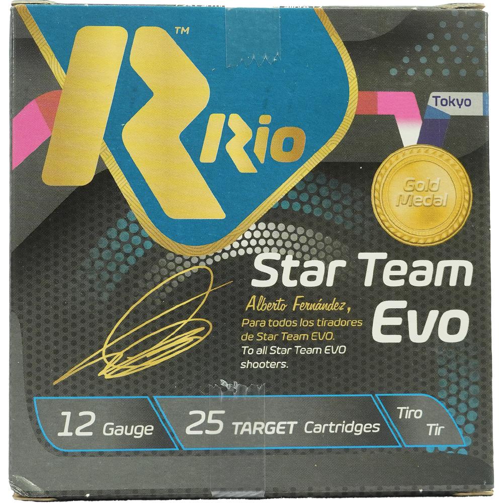 Rio Ammunition 12 Gauge Shotgun Ammo Star Team EVO High Velocity 2.75 in 1 oz #8