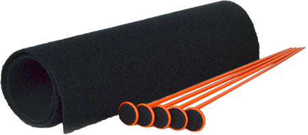 GSS 5-Pack Orange .22 Caliber Small Rifle Rod Cleaning Kit 19"x15"