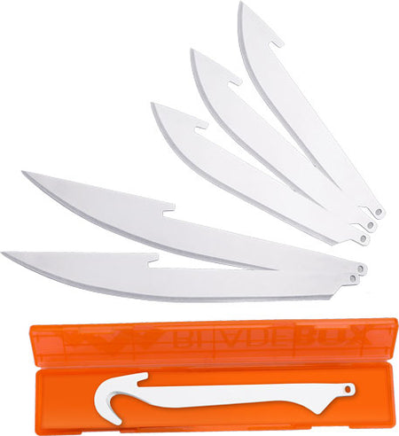 Outdoor Edge 6-Piece Replacement Blade Set Drop Bone and Gut Hook