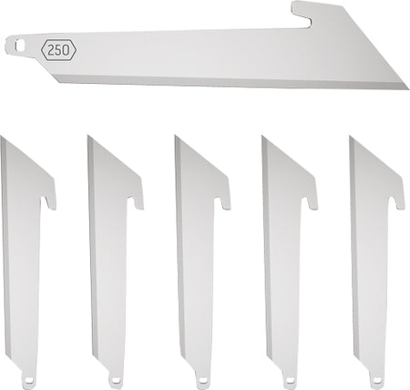 Outdoor Edge Utility 2.5" Stainless Steel Replacement Blades 6-Pack