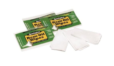 Remington Rem Oil Wipes - 6x8 Inch Individually Packaged Cleaning Wipe