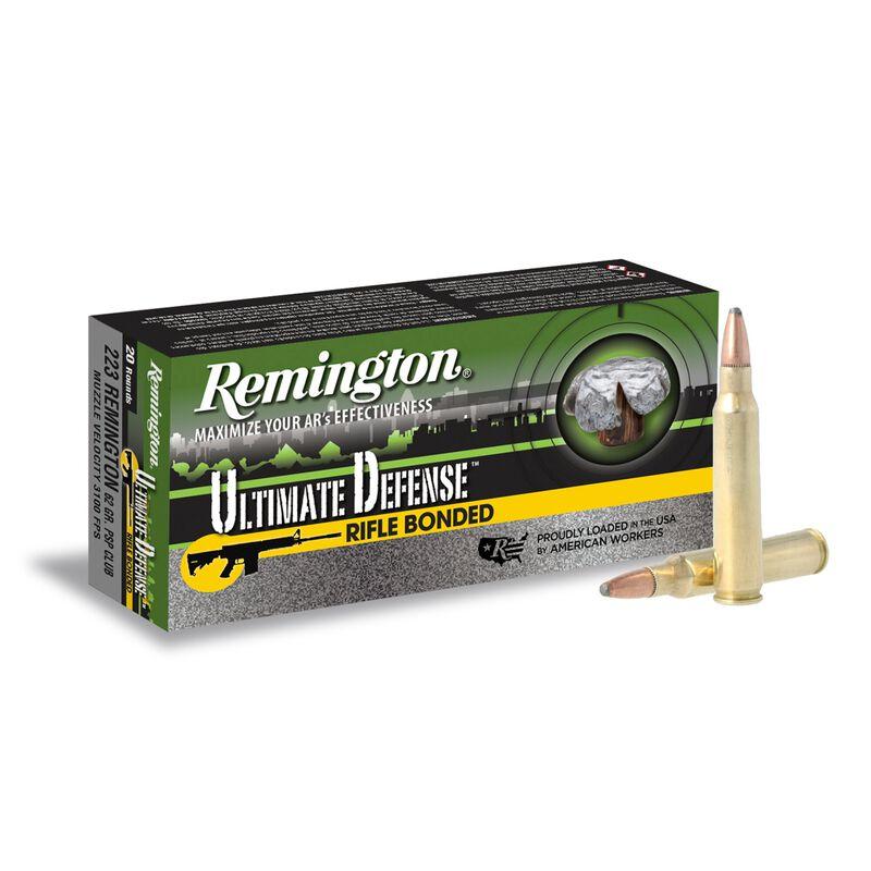 Remington .223 Remington Ultimate Defense 62 grain Core-Lokt Ultra Bonded Pointed Soft Point ammunition
