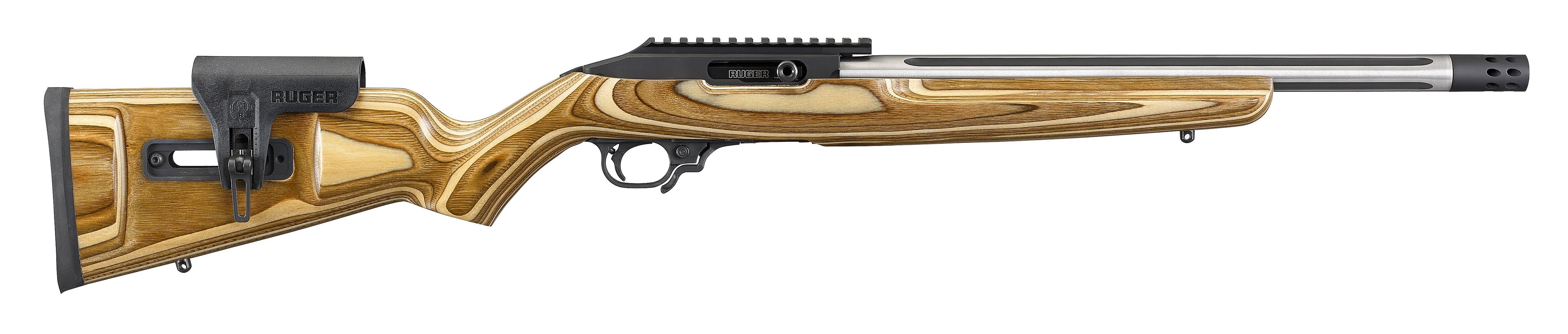 10/22 COMP 22LR SS/LAM 16" 31127|BROWN LAMINATE STK|10+1