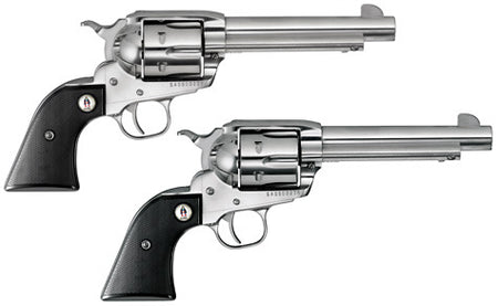Ruger 5134 Vaquero SASS 45 Colt (Long Colt) 6rd 5.50" High Gloss Barrel, Cylinder & Frame, Black Checkered Polymer Grip, Transfer Bar Safety, Montado Hammer (1 of 2)