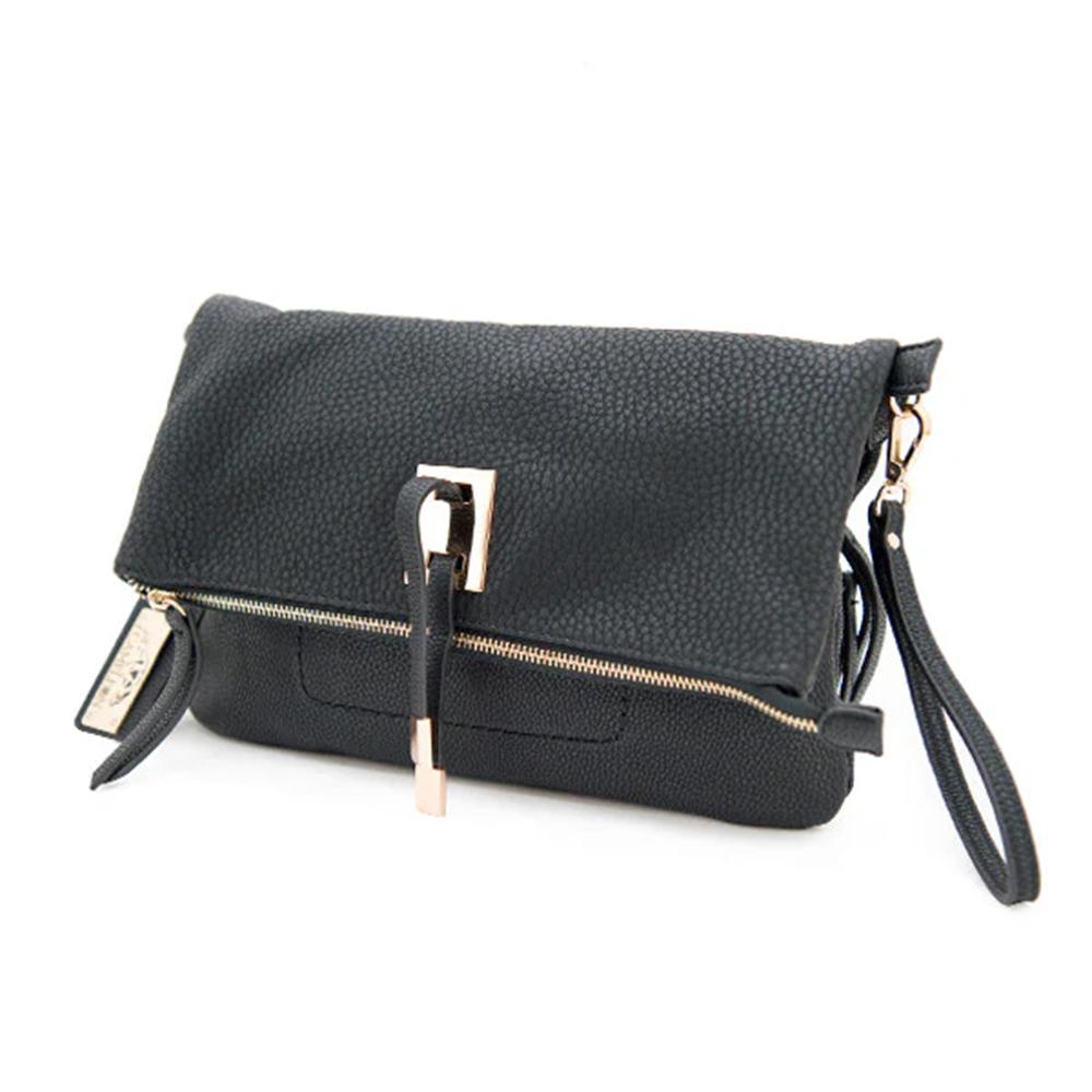 Cameleon Aya Black Concealed Carry Clutch or Crossbody Purse