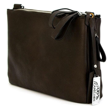 Cameleon Iris Concealed Carry Purse with Ambidextrous Pocket Burnt Umber