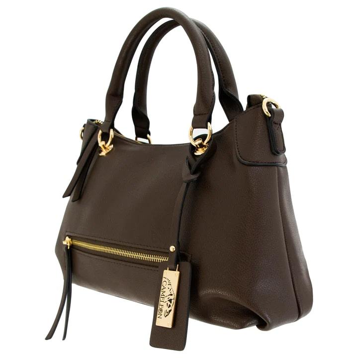 Cameleon Darcy Concealed Carry Handbag Wood with Holster
