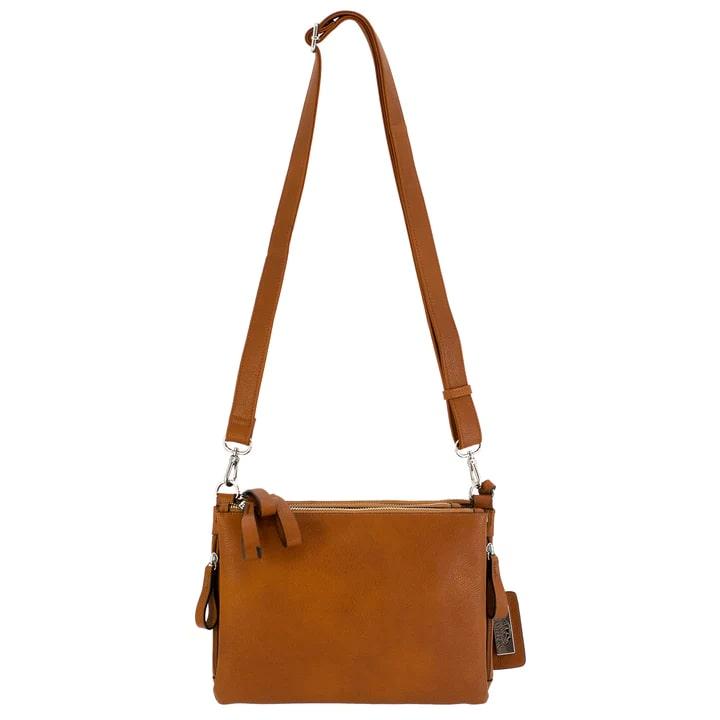 Cameleon Iris Brown Concealed Carry Purse with Removable Strap