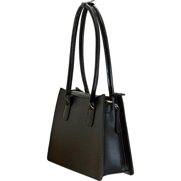 Cameleon Myla Black Concealed Carry Purse with Adjustable Shoulder Strap