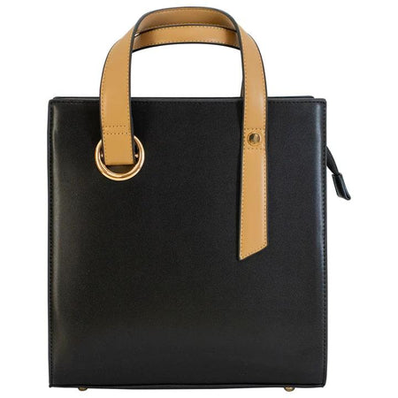 Cameleon Sage Concealed Carry Purse Tote Black Vegan Leather