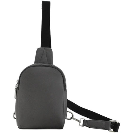 Cameleon Stav Black Leather Concealed Carry Sling Pack Purse
