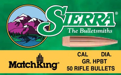 Sierra 7mm .284 Caliber 183 Grain Hollow Point Boat Tail Match Bullets 100ct