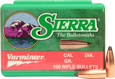 Sierra Bullets .308 Diameter 135 Grain Jacketed Hollow Point Varminter 100ct