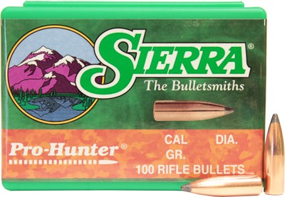 Sierra Bullets .308 Diameter 180 Grain Pro-Hunter Round Nose 100ct