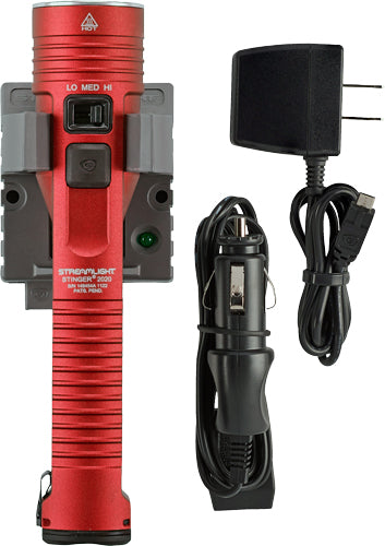 Streamlight Stinger 2020 Red LED Rechargeable Flashlight with Charger