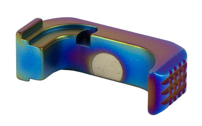 Shield Arms G43X/48 Premium Mag Release, Rainbow PVD Coat, Right Hand G43X-PRM-PBF-RH