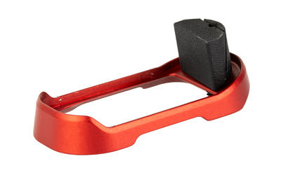 Shield Arms Mag Well for Glock 43X/48, Red Anodized Billet Aluminum, USA Made G43X48-MAGWELL-RED