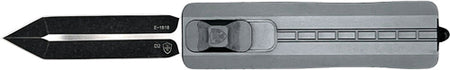 Templar Small OTF Side Slider Knife 2.75" D2 Steel Grey Black DGGR