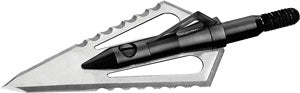 Magnus Stinger Buzzcut 4-Blade 125gr Serrated Archery Broadhead 3-Pack