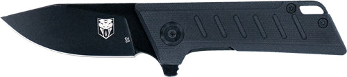 CobraTec Small Riptide Folding Knife 2" Black D2 Blade
