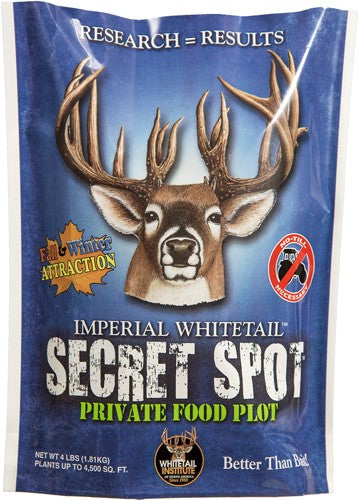 Whitetail Institute Secret Spot 4 lbs for 4500 Sq Ft Deer Food Plot Seed Fall