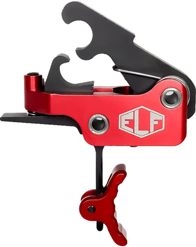 Elftmann SE Red Curved Trigger for AR Platforms 2.75-4LBS