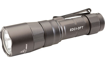 Surefire EDC1-DFT-HA Dual-Fuel Turbo Everyday Carry Flashlight 650 Lumens Hard Anodized Gray