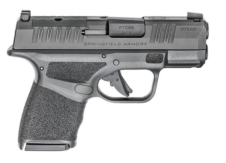 Springfield Armory HC9319BOSPLC Hellcat OSP Micro-Compact 9mm Luger 10+1, 3" Black Melonite Hammer Forged Barrel, Black Melonite Optic Ready/Serrated Steel Slide, Adaptive Textured Grip
