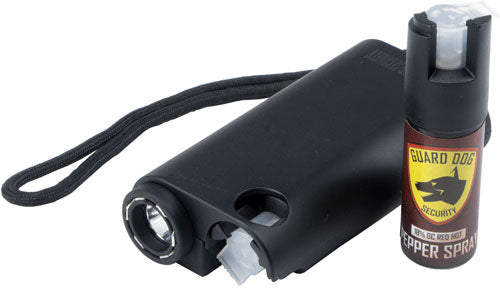 Guard Dog Olympian Black 3-in-1 Stun, Flash & Spray Combo