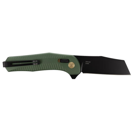 SOG Diverge XR 3" Sheepsfoot Folding Knife D2 Steel Black and Forest Green