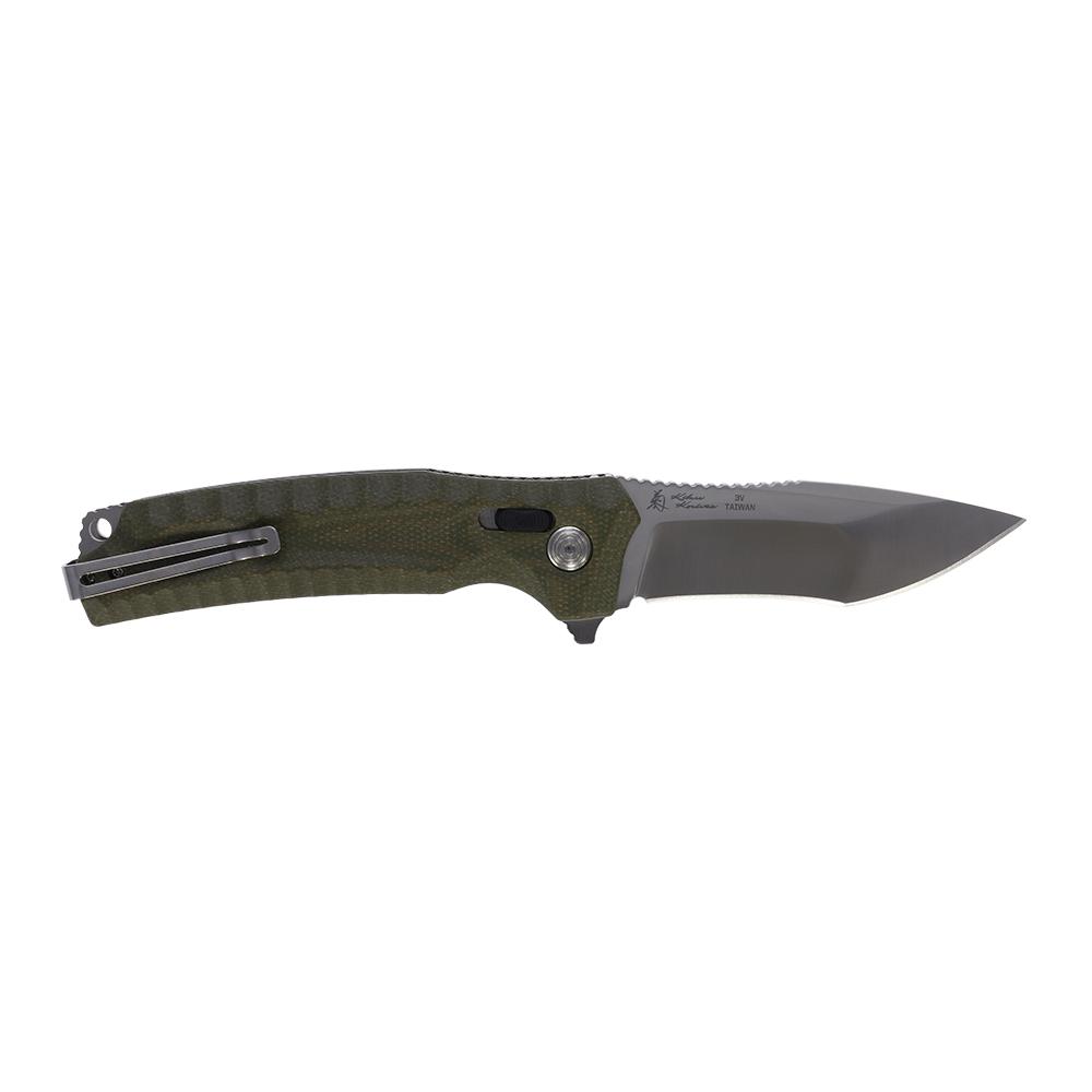 SOG Hidaka XR Folding Knife Modified Tanto 3V Steel Blade Olive Box