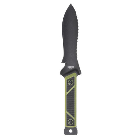 SOG Rip Tide 6.5" Fixed Blade Spear Point Knife Black Green