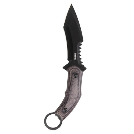 SOG Phantom Edge Tactical Fixed Knife 4-3/4" Tanto Blade Black