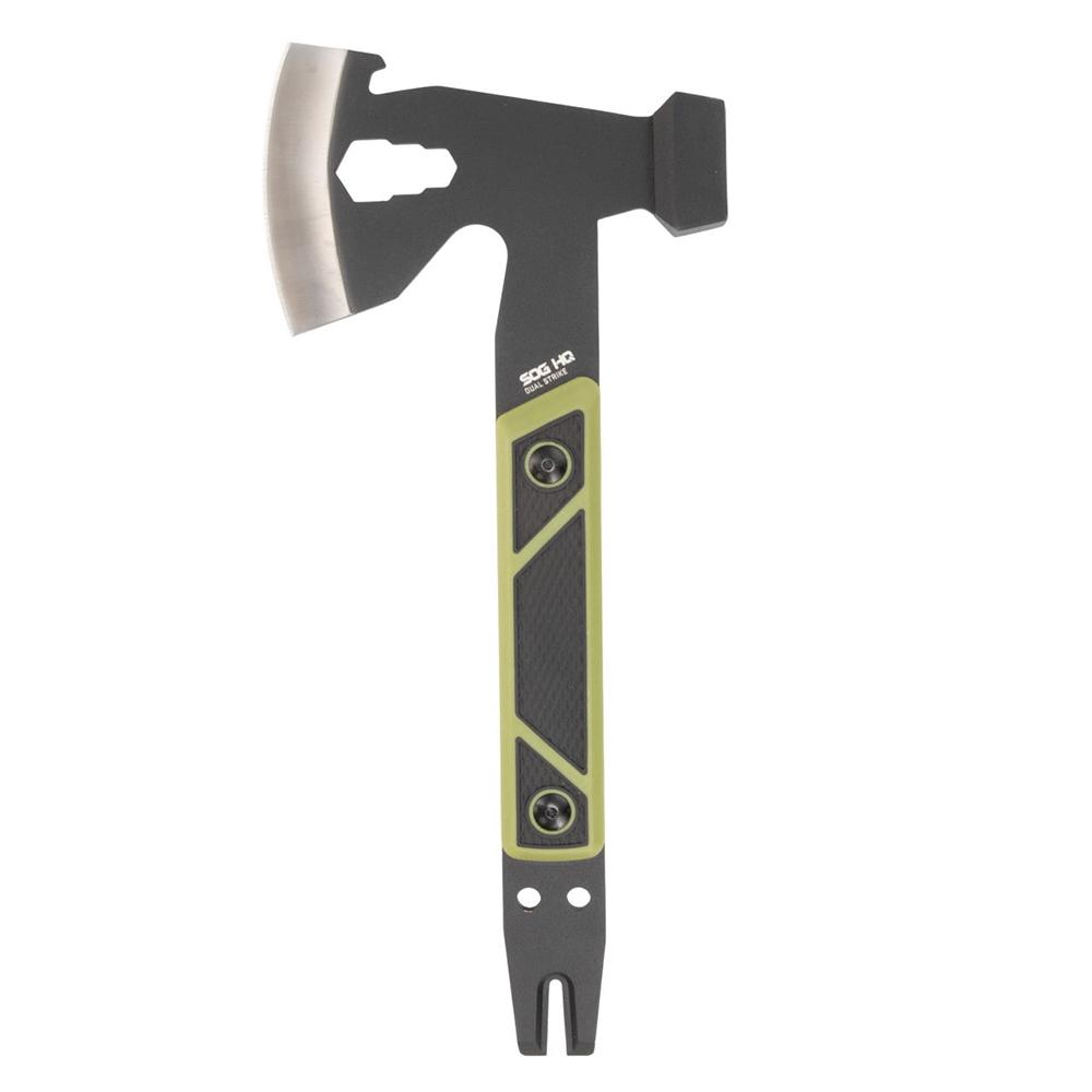 SOG Dual Strike Full Tang Axe 3" Stainless Steel Blade Black Green