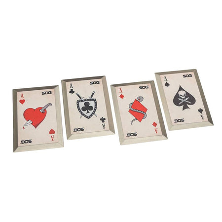 SOG Knives Throwing Death Cards Fixed Blade with Included Sheath