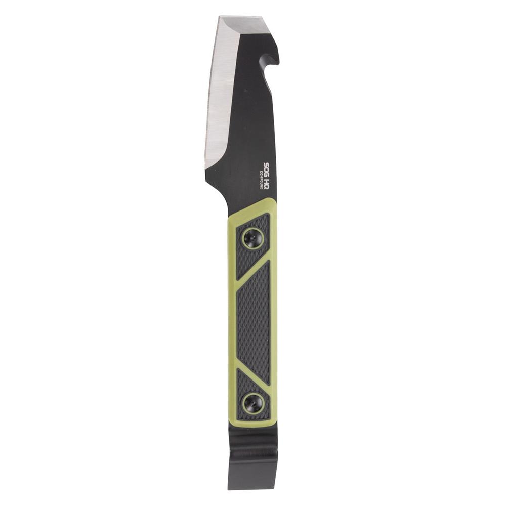 SOG Compound Tac-Pry 4" Fixed Blade Pry Bar Knife with Gut Hook