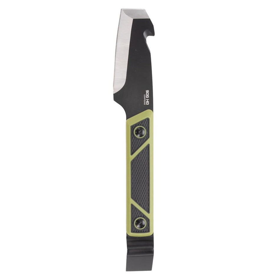 SOG Compound Tac-Pry 4" Fixed Blade Pry Bar Knife with Gut Hook
