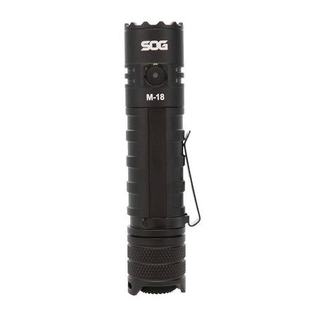 SOG M-18 Pocket Tactical Flashlight 1900 Lumens with USB-C Charging Black