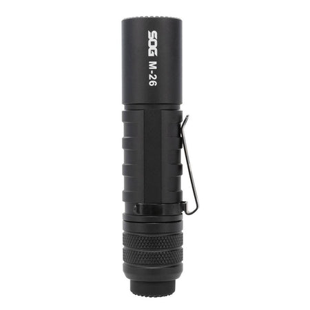 SOG M-26 EDC Tactical Flashlight 1300 Lumens with Turbo Strobe Black