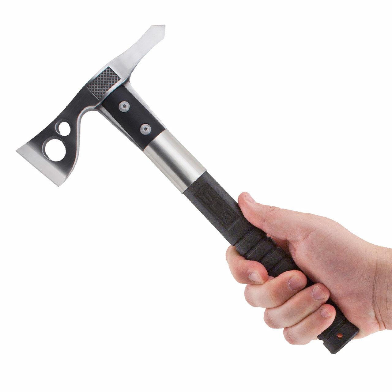 SOG Fasthawk Tactical Tomahawk Axe Polished Black and Silver