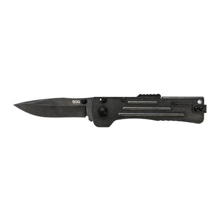 SOG Slim Jim 2.0 Lightweight Assisted Folding Knife 3.18 Inch Clip Point Black