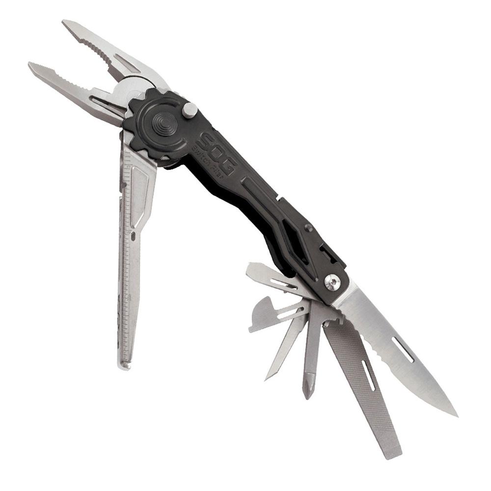 SOG Switchplier Pocket Multi-Tool 12 Tools Black Clam