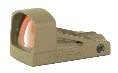 Shield Sights RMSC-4MOA-GLASS-FDE Compact Red Dot Sight, Glass Lens, 4 MOA, FDE