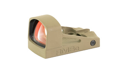 Shield Sights RMSc Non-Magnified Reflex Sight, Glass Edition, 8 MOA Dot, FDE